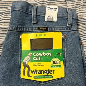 Wrangler Men's Slim Fit Jeans - Denim Blue